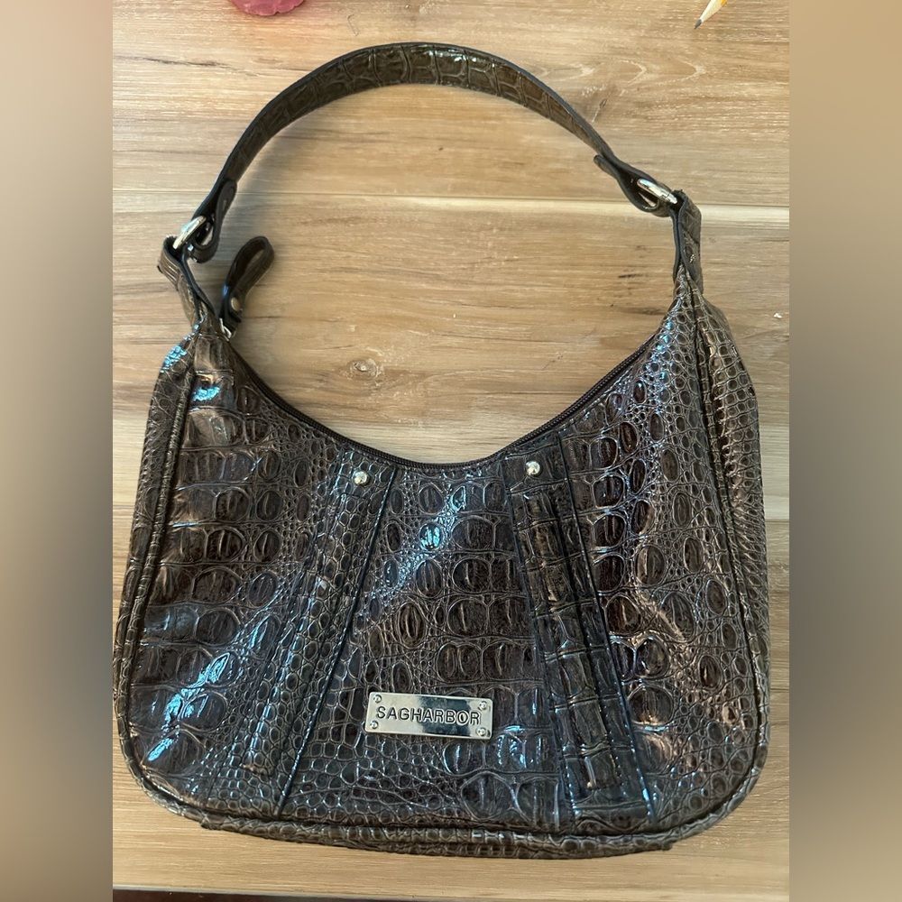 Sag Harbor  Faux Snakeskin Y2K Purse